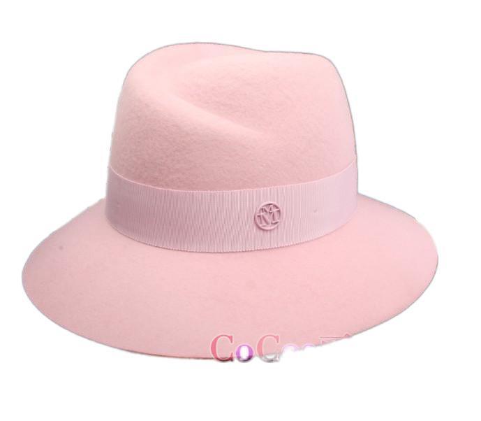 帽子 レディース 秋冬 羊毛 ウール フェルト ハット 礼装帽子 トレンド かわいい おしゃれ 桜色 ピンク系 ファッション小物 防寒 あったか2