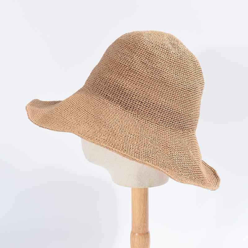 Hat - 麦わら帽子 レディース 日焼け防止 UVカット 紫外線対策 帽子 日よけ帽 つば広帽 ハット カジュアル おしゃれ かわいい 日常使い お出かけ リゾート