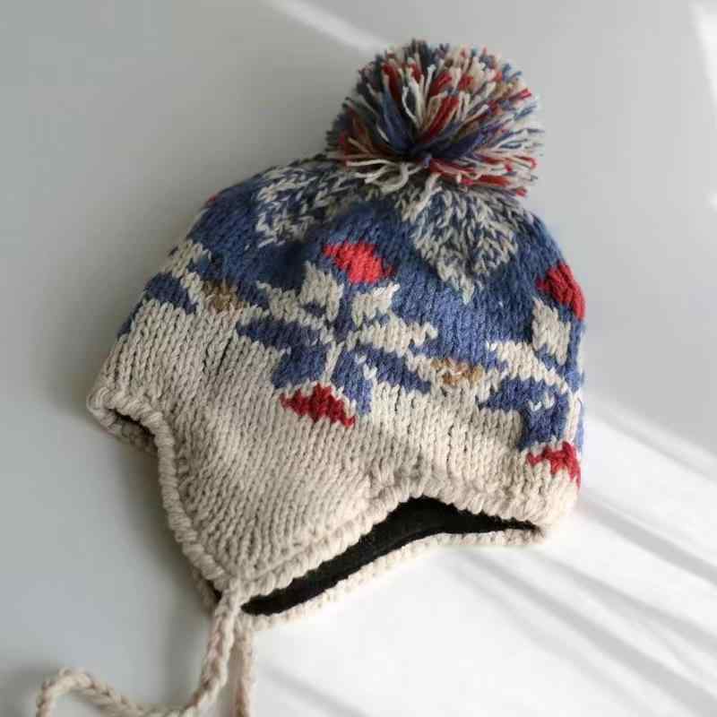 帽子 レディース 秋冬 暖かい かわいい ニット帽 耳あて付き 防寒 韓国風 ウール あったか コーデ おしゃれ2