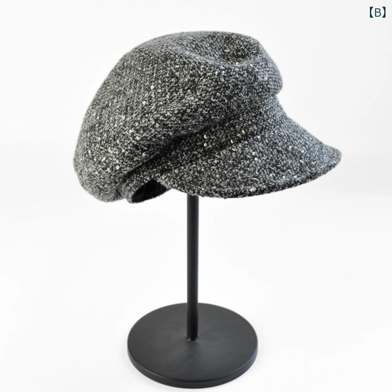 帽子 レディース 秋冬 日系 八角帽 ベレー帽 小香風 ハンチング帽 レトロ 上品 英国風 高級感2