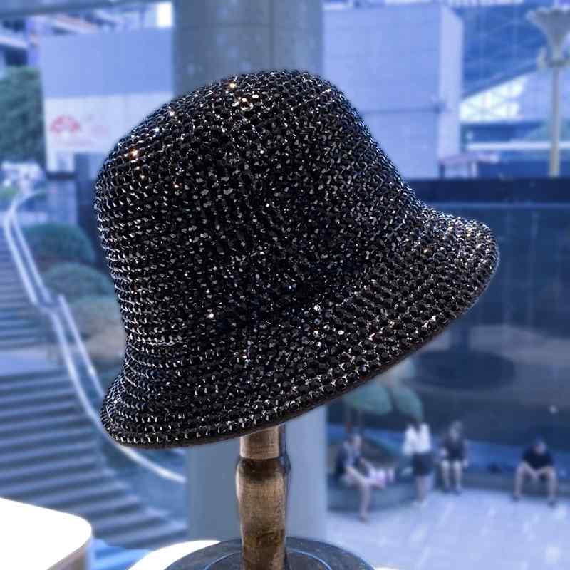 帽子 レディース 韓国風 手作り ビジュー 飾り ハット 婦人帽子 つば広帽子 日よけ UVカット 紫外線対策 旅行用 お出かけ用2