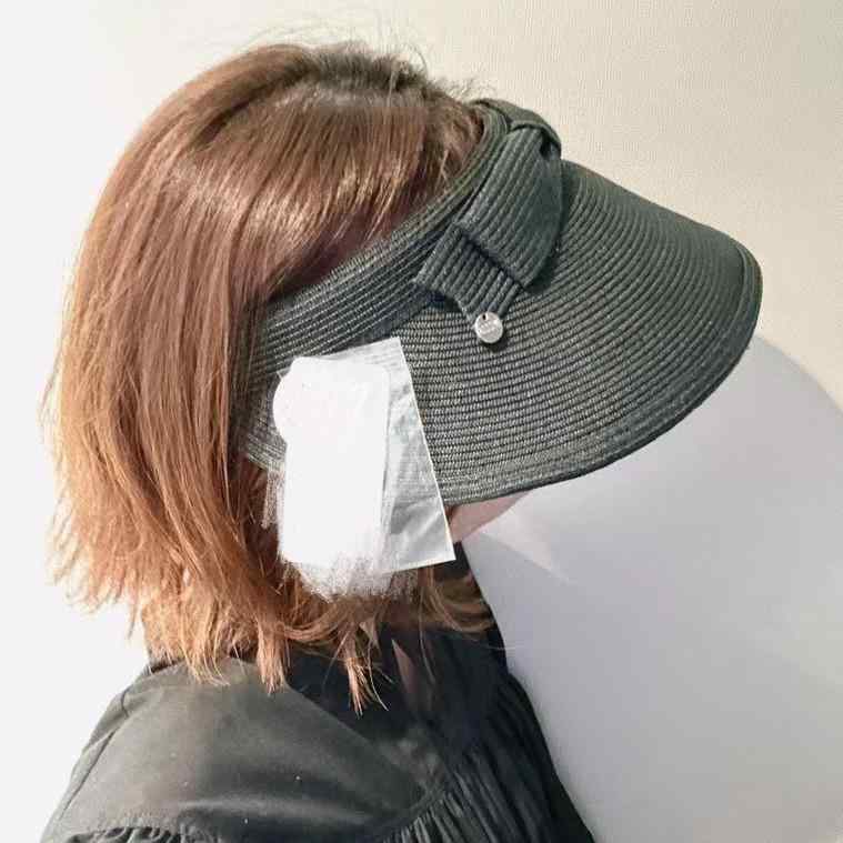 麦わら帽子 レディース 婦人用 カジュアル 日焼け防止 紫外線対策 蝶結び ヘアバンド付き 遮光 つばなし帽子 春夏
