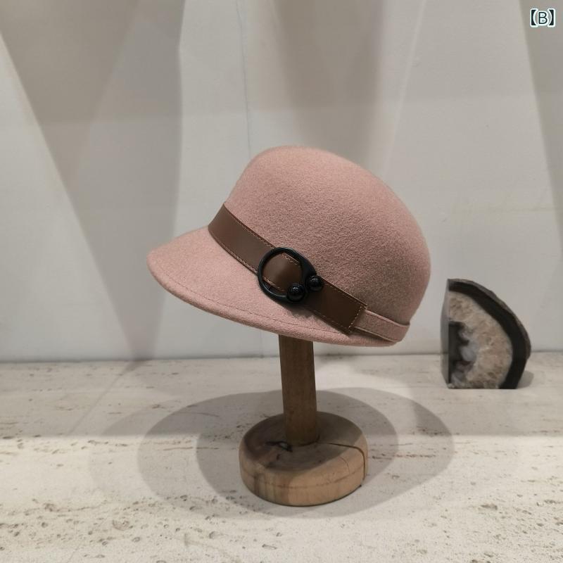 帽子 レディース 秋冬 保温 礼帽 ウールハット 乗馬帽子 フェルトハット シンプル かわいい おしゃれ ハット オーストラリア産ウール 上質 高級感 クラシカル エレガント