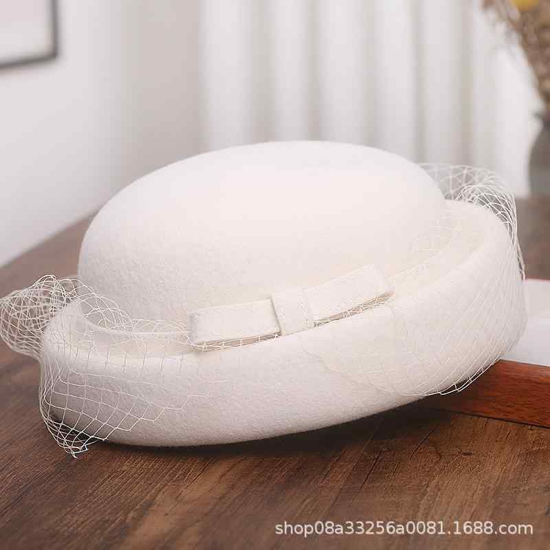 For Women - ベレー帽 レディース 秋冬 帽子 ウール チュール リボン かわいい おしゃれ ファッション 画家帽 小顔効果 防寒 あったか 上品 エレガント フェミニン クラシカル 旅行 お出かけ
