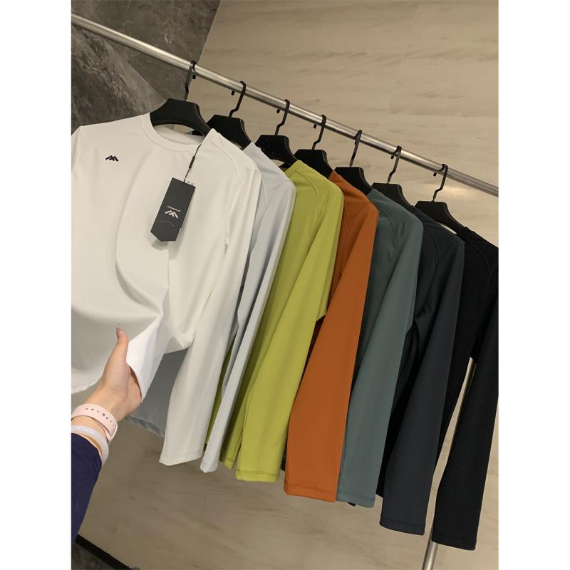 Rakuten - Tシャツ 男性用 長袖 イタリアン ラウンドネック カットソー なめらか 普段使い