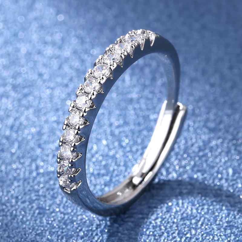 Rings - 指輪 レディース シルバー925 プラチナ pt950コーティング モアサナイト 満天星 キラキラ 婚約 結婚 高級感 ファッション