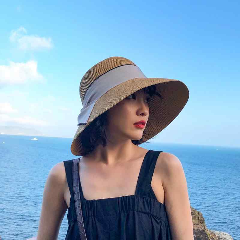 麦わら帽子 レディース 春夏 折りたたみ 遮 चेहरा 遮陽 蝶結び バケットハット 漁夫帽 日焼け防止 UVカット ビーチハット かわいい