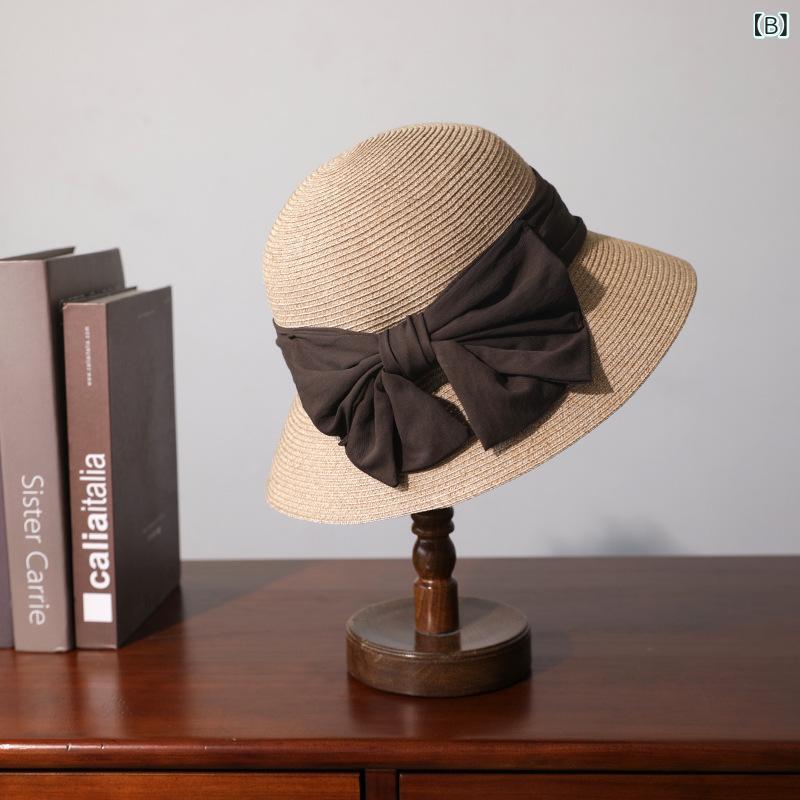 麦わら帽子 レディース 折りたたみ つば広 日焼け防止 UVカット 紫外線対策 ハット 春夏 かわいい おしゃれ 旅行用 お出かけ