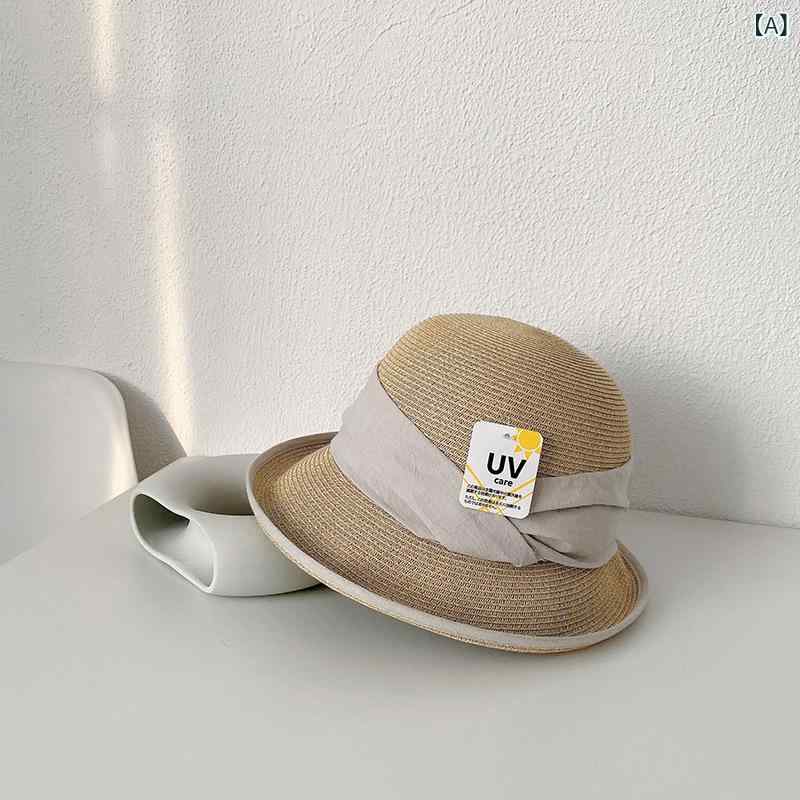 麦わら帽子 レディース UVカット 折りたたみ 遮陽帽 盆帽 フェイスカバー 漁夫帽 日焼け防止 ハット2