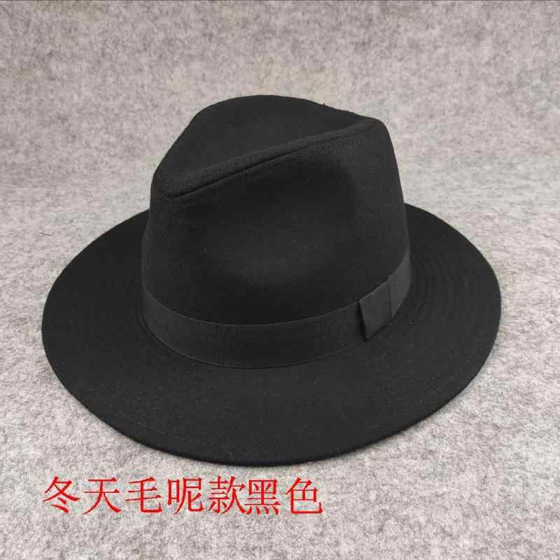帽子 男性用 大头围 ジャズ帽 中高年 礼帽 大码 平檐帽 秋冬 欧米風