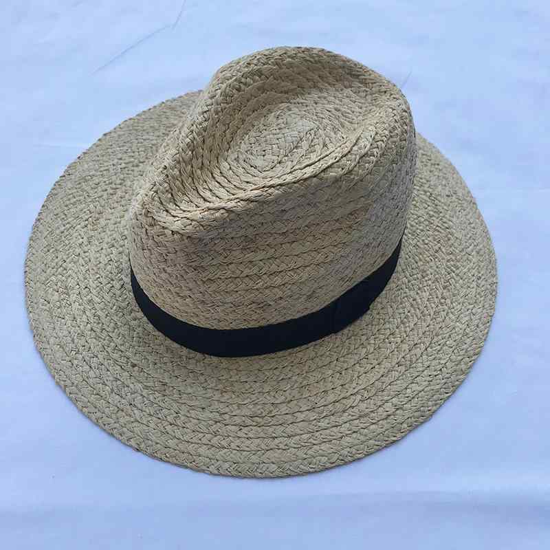 For Women - 麦わら帽子 レディース 春夏 UVカット 紫外線対策 つば広 ハット ラフィア パナマ帽 ストローハット ビーチ リゾート 旅行用 おしゃれ かわいい2