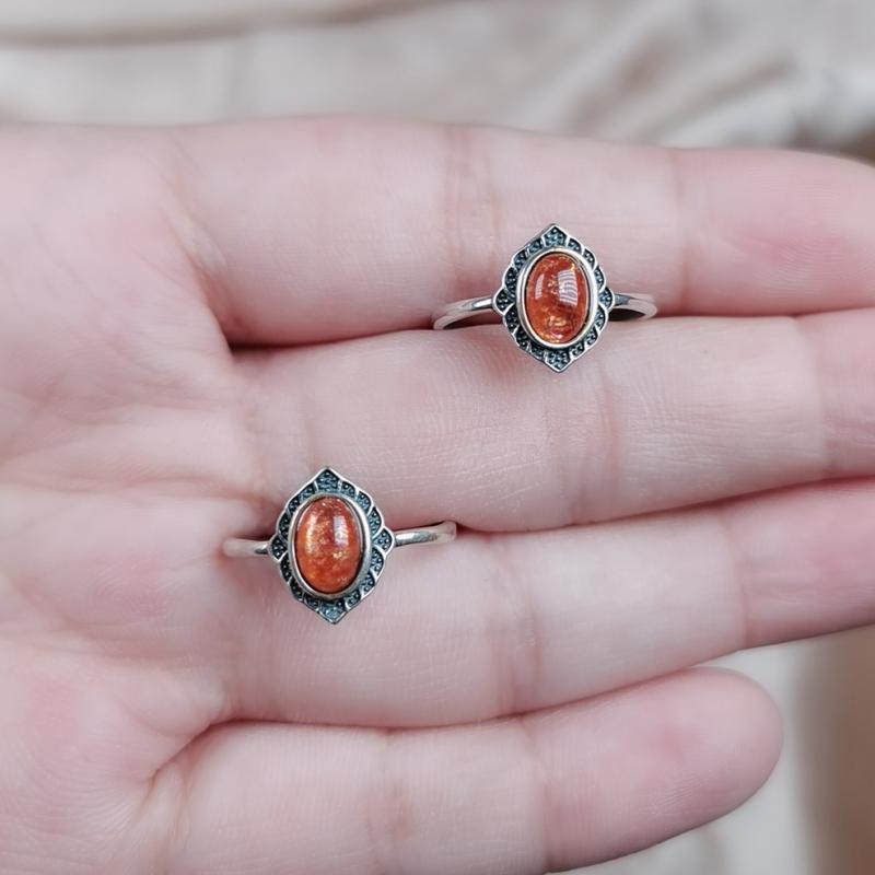 指輪 レディース S925 シルバー ジルコニア 金色 イチゴ 古法 銀 レトロ ヴィンテージ 小さめ かわいい おしゃれ