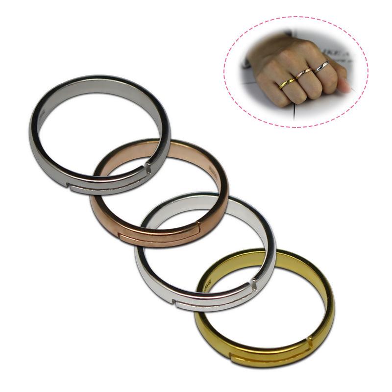 指輪 ペアリング シルバー925 光面 シンプル 刻字