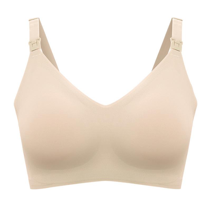 マタニティ レディース 授乳ブラ 薄手 わき肉すっきり ホールド ノンワイヤー シームレス 授乳しやすい 快適 クロスオープン