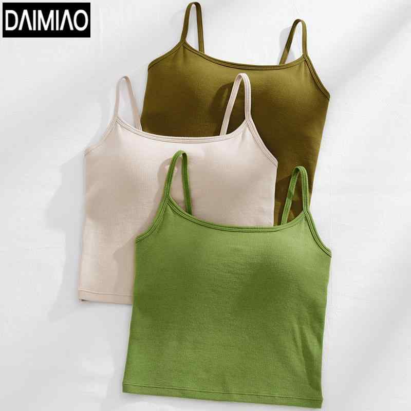 キャミソール レディース ノンワイヤー ブラトップ パッド付き ベスト 一体型 肌着 下着 レイヤード 重ね着 インナー ウェア トップス 部屋着 ルームウェア