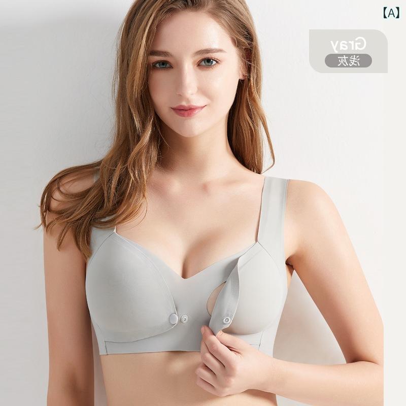 授乳ブラ マタニティブラ 妊婦用ブラジャー 薄手 産後 垂れ防止 授乳期 快適 集中 脇高 補正2