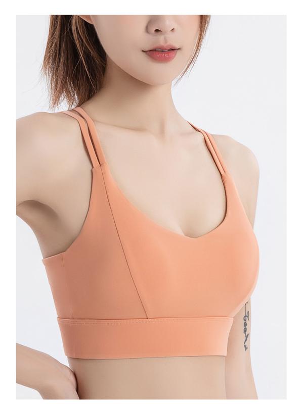 ヨガウェア レディース スポーツブラ 一体型 揺れない ホルターネック トレーニングウェア フィットネスブラ 吸湿速乾2