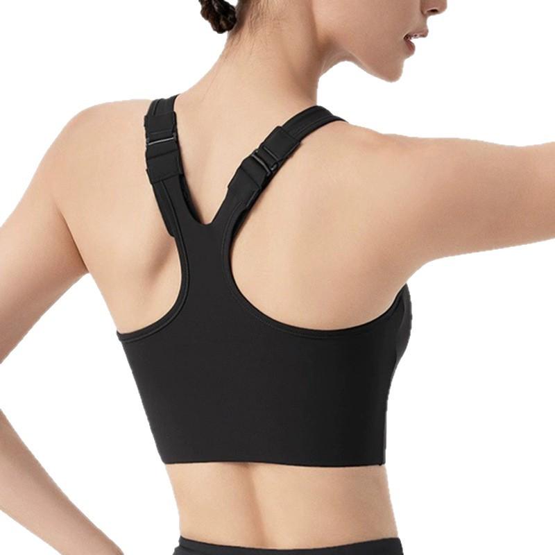 スポーツブラ レディース 高強度 ランニング 揺れない 一体型 調節可能 健身ブラ 聚拢 ヨガベスト 吸湿速乾