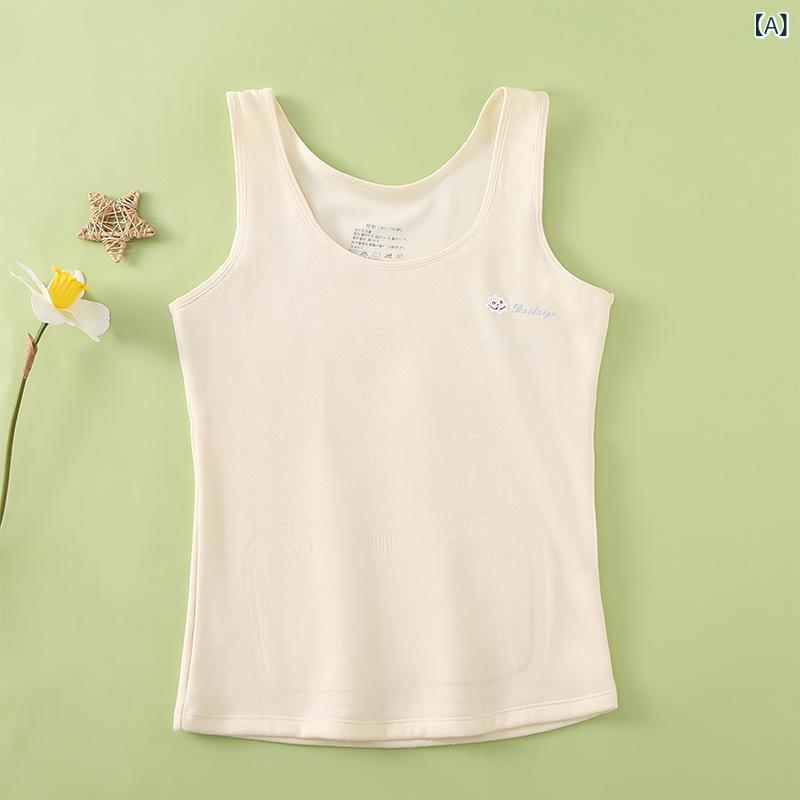 子供用下着 タンクトップ 女の子 小学生 中学生 スポブラ 胸パッド付き ノンワイヤー インナー 肌着 スポーツブラ ジュニア ファーストブラ 成長期
