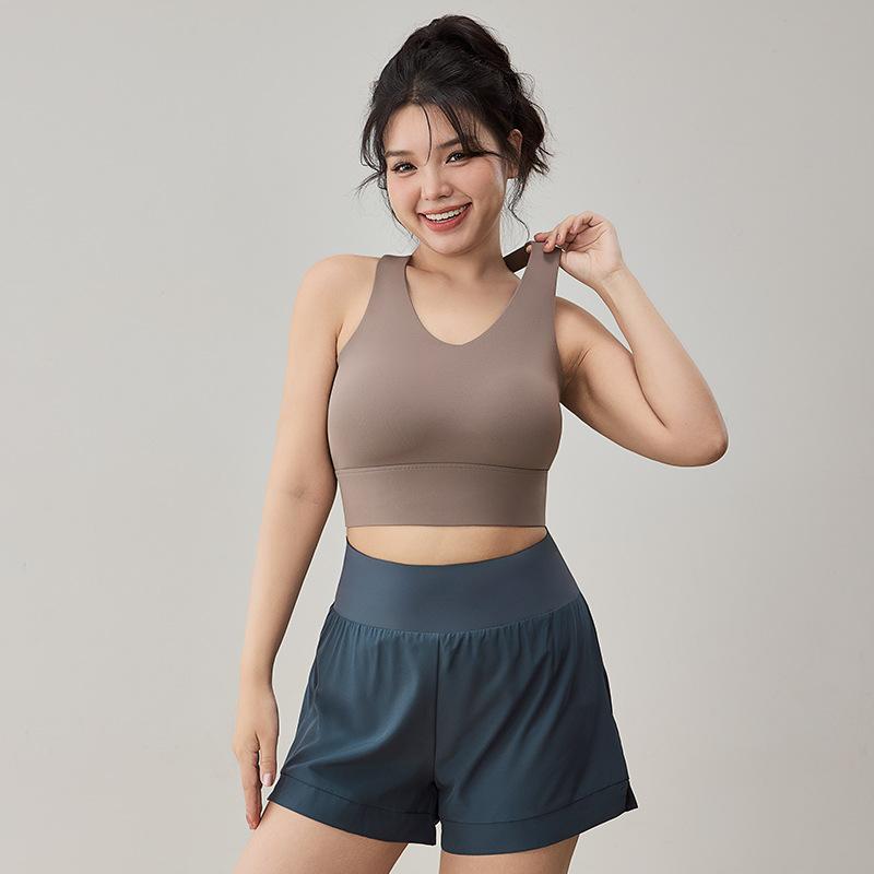 スポーツブラ レディース ランニング 揺れない দৌড়ানো スポーツウェア 高強度 ヨガブラ ズレにくい 一体型 ノンワイヤー ホールド パッド付き 脇高設計