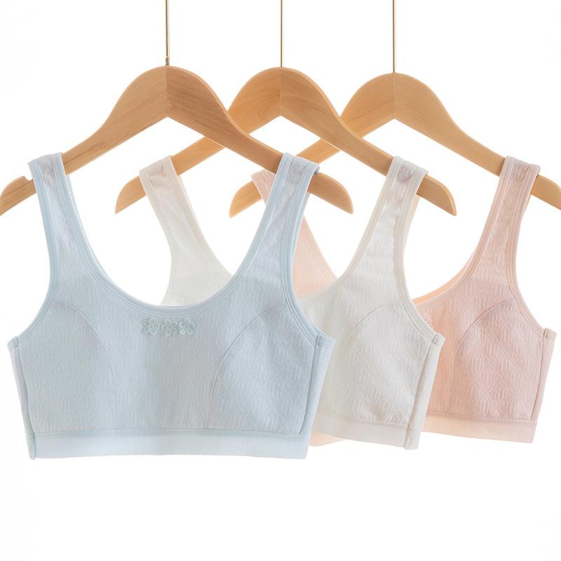 ブラジャー ガールズ 初めてのブラ スクールインナー ハーフトップ ノンワイヤー ファーストブラ スポ..