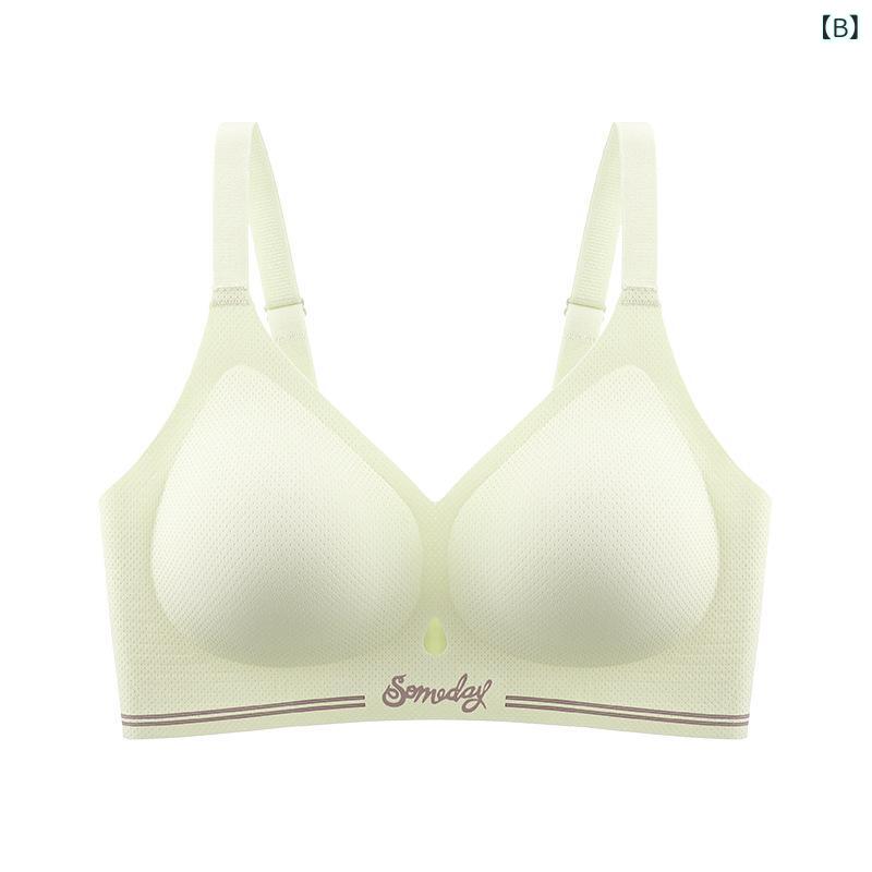 ブラジャー レディース 女性用 無縫製 シームレス 背中すっきり 脇高 谷間メイク 快適 通気性 伸縮性 ストレッチ 東南アジア ベトナム タイ