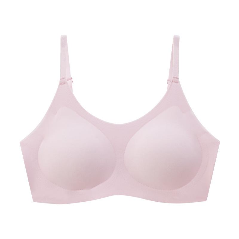 Women'S Underwear - ブラジャー レディース ガールズ ノンワイヤー スポーツブラ スポブラ ファーストブラ 中学生 高校生 薄型 パッド付き インナー2