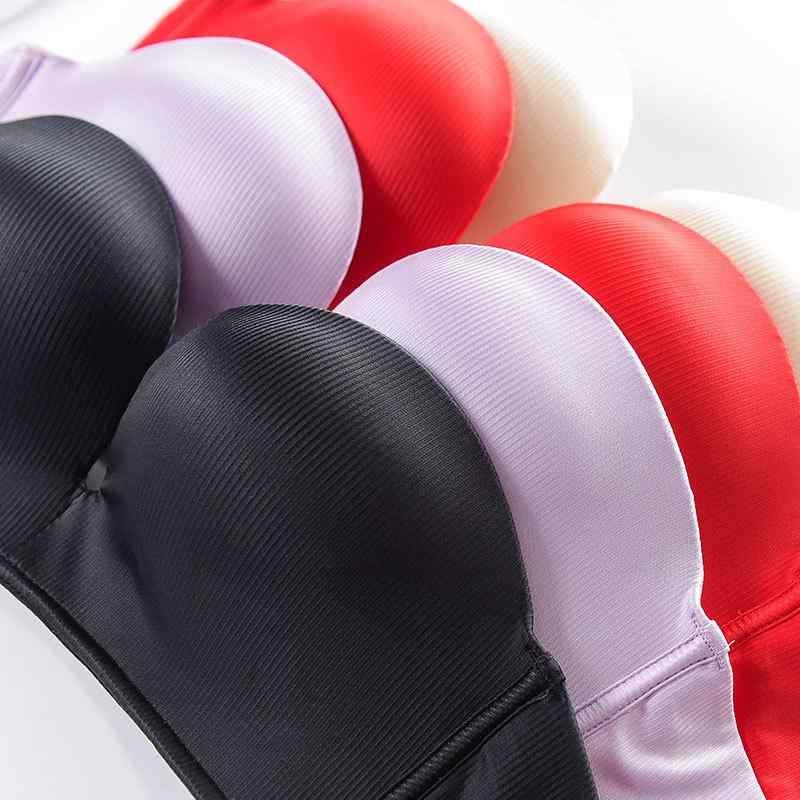 ブラジャー レディース 滑り止め ハーフカップ ストラップレス 小胸 盛り 光沢 インナー ウェディング ドレス 結婚式