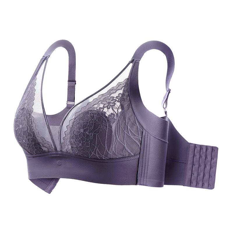 ブラジャー レディース 超薄型 通気性 大胸 向け 小さく見せる 温感変色 軽 кислород 水晶 カップ サンドイッチ ウサギ耳 カップ