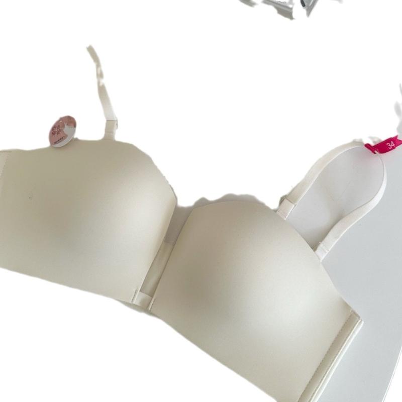 ブラ レディース ハーフカップ 小胸 谷間メイク ノンワイヤー 脇高 ズレ防止 ストラップレス チューブトップ