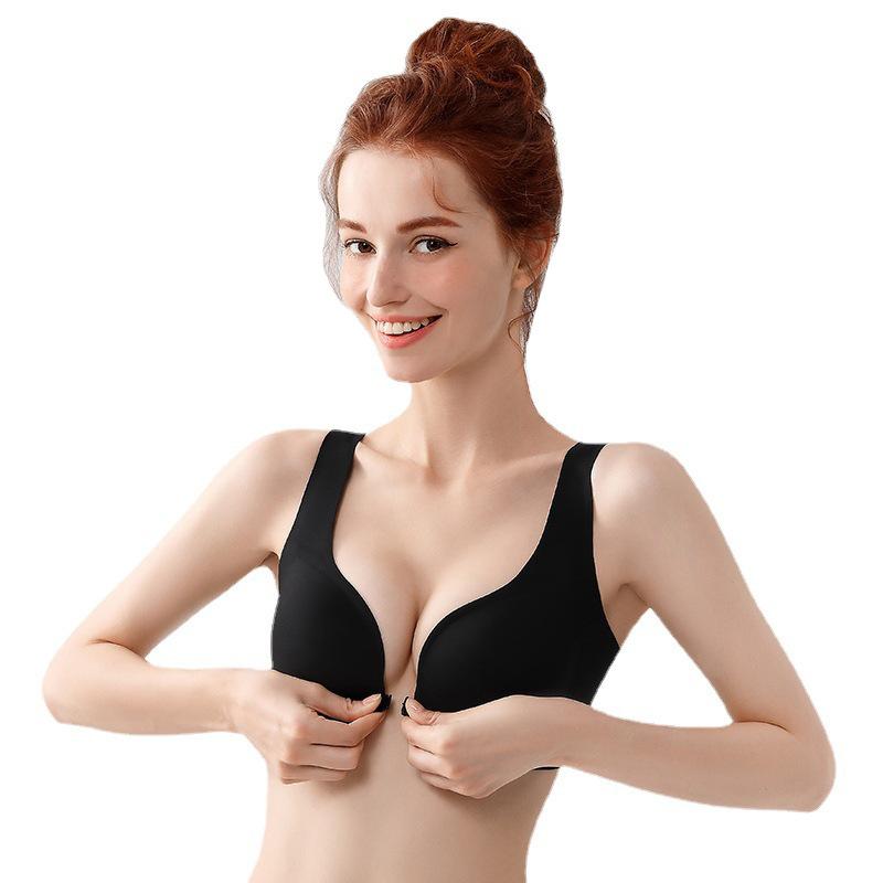 ブラジャー レディース 背心式 ノンワイヤー 小胸 谷間メイク 美背 脇高 補正 寄せ ブラトップ 肌着 女性 下着