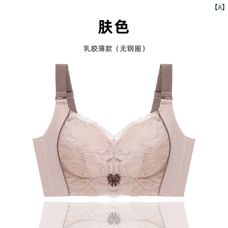 ブラジャー レディース 薄手 脇高 補正 下着 ノンワイヤー 超薄型 通気性 大きいサイズ バストアップ 垂れ防止2 sofapotato-10746850 ソファポテト サンプル画像2