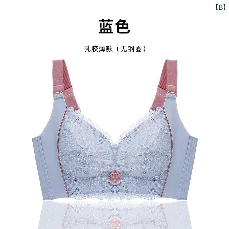 ブラジャー レディース 薄手 脇高 補正 下着 ノンワイヤー 超薄型 通気性 大きいサイズ バストアップ 垂れ防止2 sofapotato-10746850 ソファポテト サンプル画像3