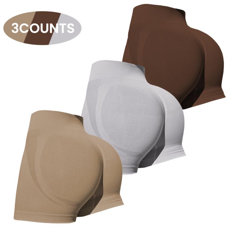 ヨガパンツ レディース 無縫製 ニット ショートパンツ ピーチヒップ スポーツ ランニング トレーニング ウェア 通気性 伸縮性 スポーティ アクティブ かわいい 普段使い2