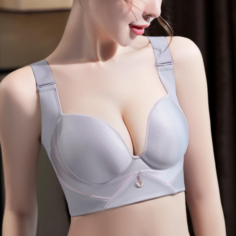 下着 レディース 大きいサイズ 調整型 ノンワイヤー 薄型 バストアップ 脇高 補正 美背