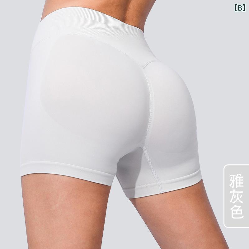 ヨガパンツ レディース ハイウエスト ショートパンツ ピーチヒップ 速乾 スポーツ 短パン トレーニング ウェア ヒップアップ 3分丈 ランニング2