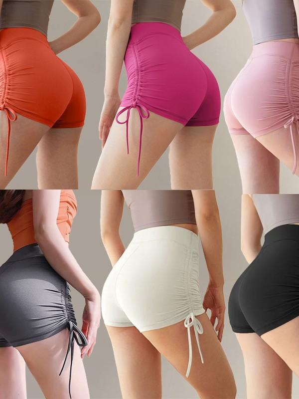 ショートパンツ レディース ハイウエスト 伸縮性 スポーツウェア トレーニングウェア ヨガウェア ヒップアップ 接触冷感2