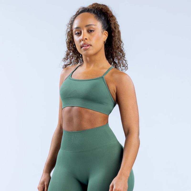 ヨガウェア レディース 伸縮性 防振 美背 欧米風 トレーニングウェア 吸湿速乾 タンクトップ シームレス スポーツブラ2