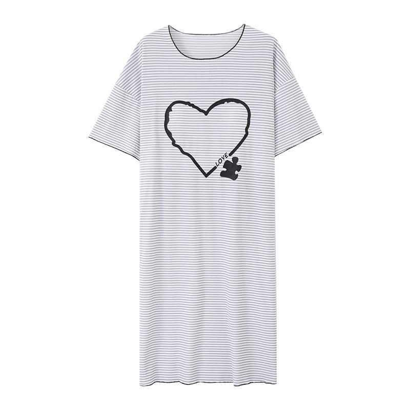 ワンピース レディース 春夏 接触冷感 半袖 薄手 ロング丈 胸パッド付き モダール 寝巻き 部屋着 ホー..