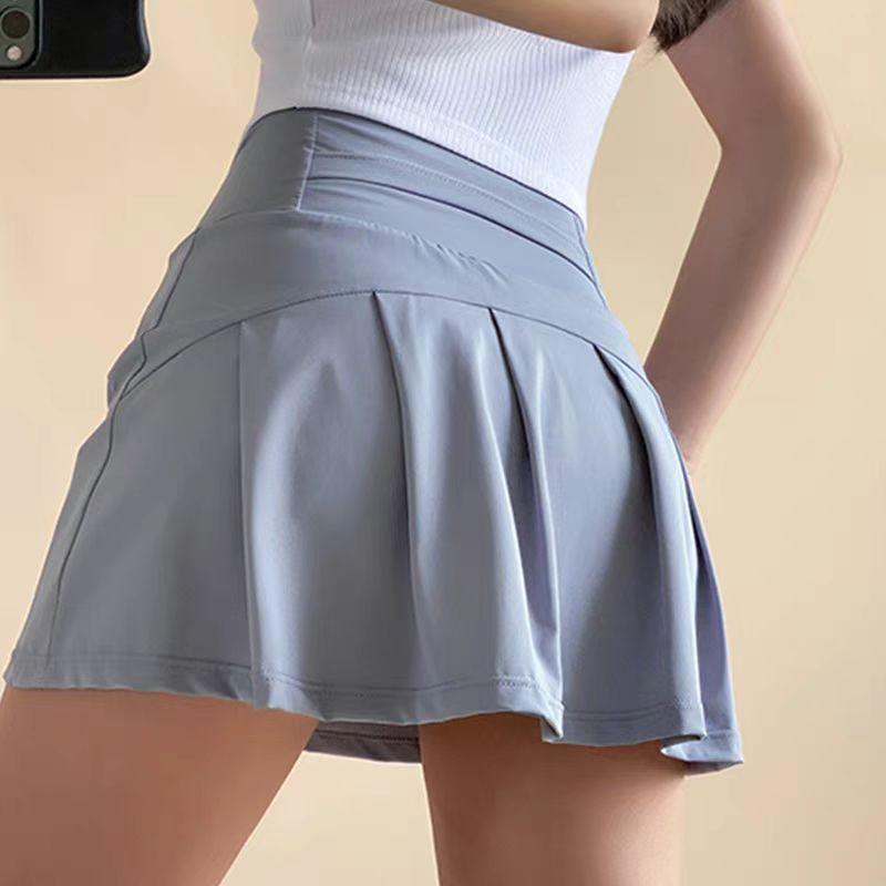 スカート レディース ヨガウェア ショートパンツ付き 吸湿速乾 ハーフ丈 通気性 テニス ランニング スポーツ トレーニング 運動着 普段使い