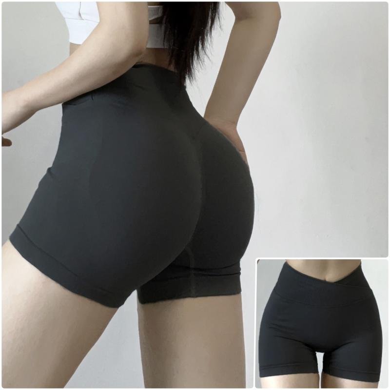 ヨガパンツ レディース スポーツ ショートパンツ 腹部コントロール タイト トレーニング ヒップアップ 伸縮性 吸湿性 動きやすい 普段..