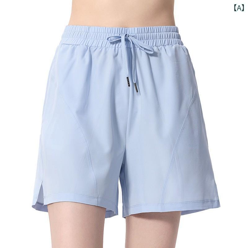 ショートパンツ レディース スポーツ 速乾 宽松 ハーフパンツ ランニング フィットネス 高腰 ヨガパンツ 5分丈 カジュアル