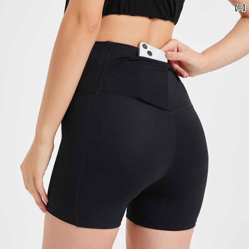 ソファポテトのショートパンツ レディース 高腰 ヨガパンツ ヒップアップ スポーツ 短パン 3分丈 ランニング ウェア トレーニング 伸縮性 ストレッチ 普段使い｜アングル2