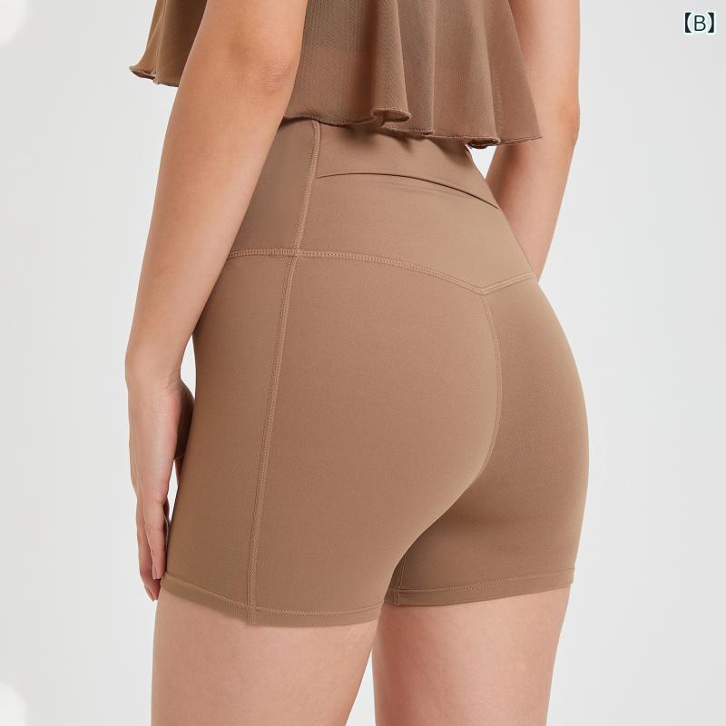 ソファポテトのショートパンツ レディース 高腰 ヨガパンツ ヒップアップ スポーツ 短パン 3分丈 ランニング ウェア トレーニング 伸縮性 ストレッチ 普段使い｜アングル3
