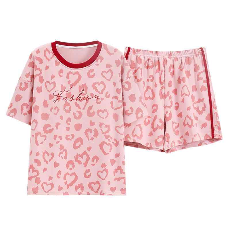 パジャマ レディース 半袖 短パン 綿 接触冷感 防透け ルームウェア 上下セット 大きいサイズ かわいい 部屋着