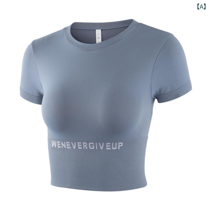 ヨガウェア レディース 半袖 Tシャツ 接触冷感 吸湿速乾 トレーニング ランニング スポーツ ヨガ トップス 2