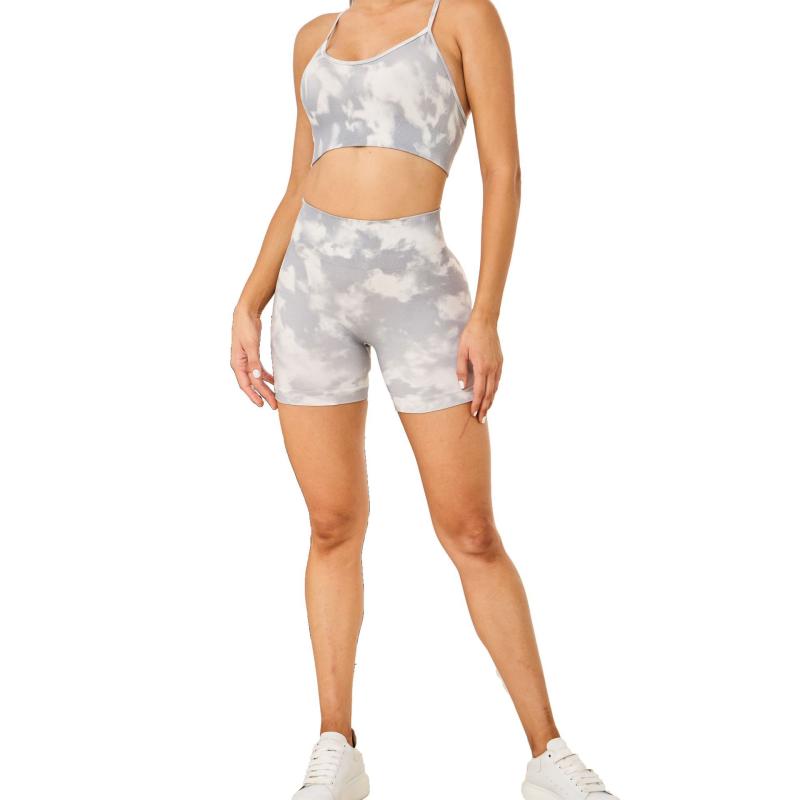 ブラ スポーツブラ レディース ヨガウェア トレーニングウェア レギンス スパッツ シームレス オオカミ柄 アニマル柄 デジタルプリント 伸縮性