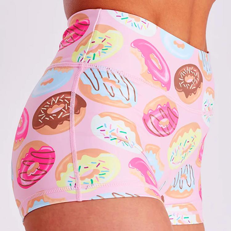 ヨガパンツ レディース スポーツ ショートパンツ フルーツ ドーパミン カラー トレーニング 提臀 ランニング