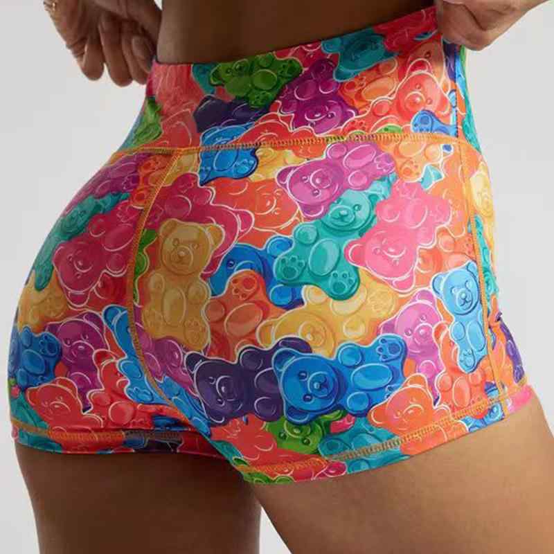 ショートパンツ レディース 高腰 スポーツ ヨガパンツ ヒップアップ ランニング トレーニング 伸縮性 吸湿速乾 運動用 かわいい スポーティー カジュアル