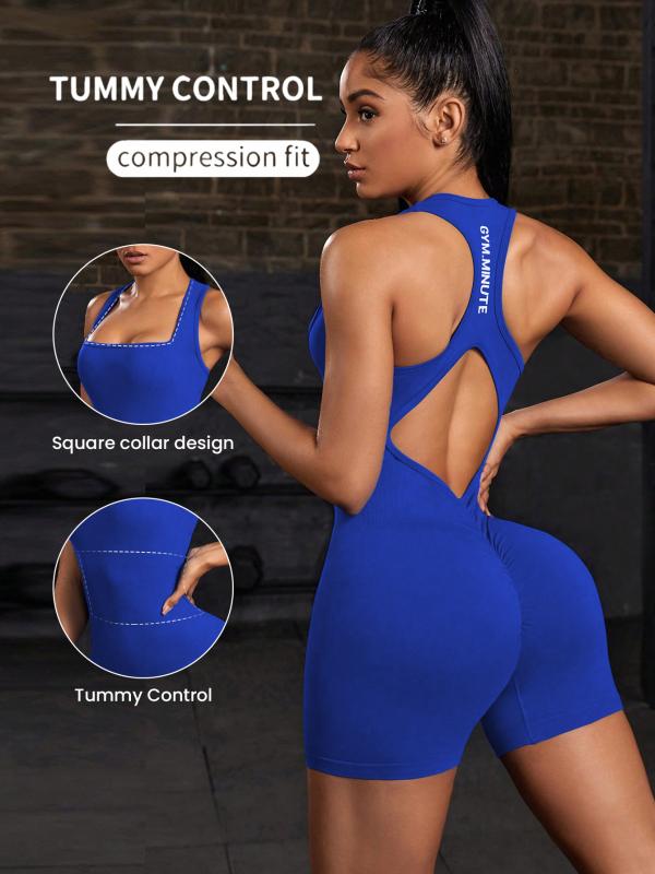 ワンピース レディース 高弾性 補正下着 ヨガウェア スポーツウェア ボディスーツ 接触冷感 通気性 ショート丈2